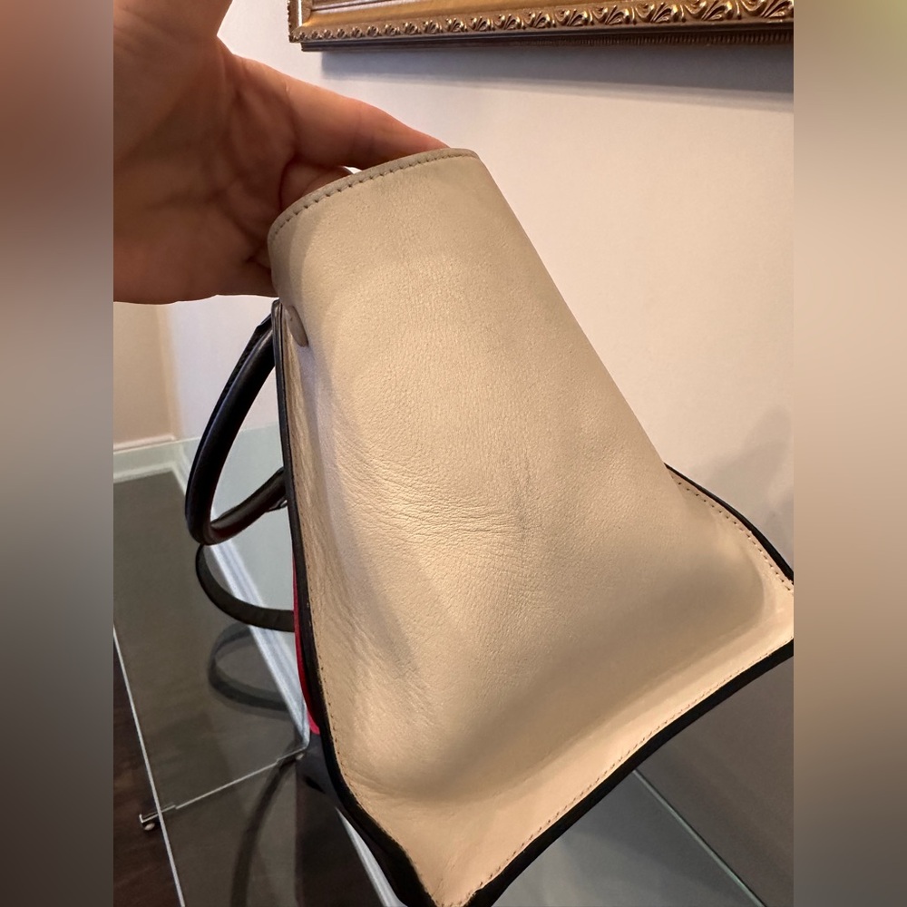Celine Tricolor Leather Medium Trapeze Bag - Picture 11 of 15